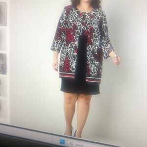 Floral Patterned Tunic Dress